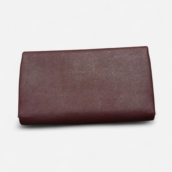 Studded Burgundy Clutch - Picture 3 of 7